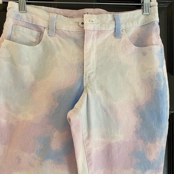 Tie Dye Jeans - Pastel colors - Size 8 - Picture 2 of 5